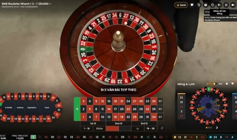Bàn cược Roulette Nhà Cái 188Bet