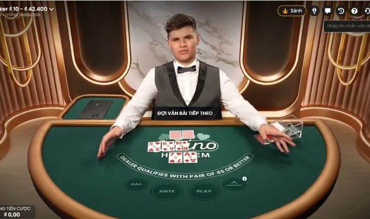 Bàn chơi Xì Tố tại 188Bet